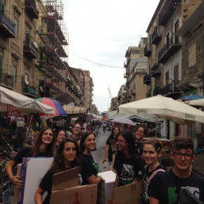 FOTO DIARIO/Primo giorno, al via il restyling del Liceo Cassarà