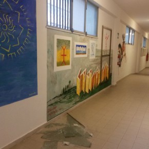 Atti vandalici nel Liceo Cassarà riqualificato da S.O.S. Scuola