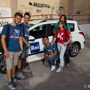 FOTO/ Il backstage della Rai al Liceo Cassarà